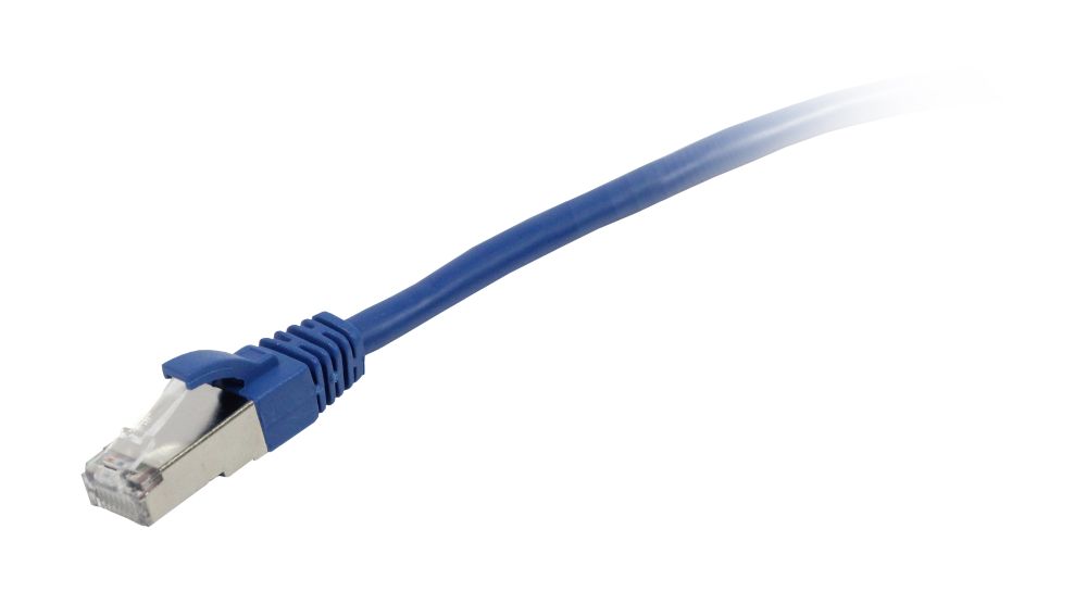 Patchkabel RJ45, CAT5e 100Mhz, 1,5m blau, FTP(F/UTP), Synergy 21,