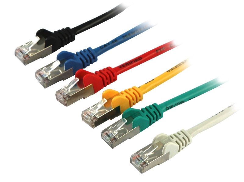 Patchkabel RJ45, CAT5e 100Mhz, 7.5m schwarz, FTP(F/UTP), Synergy 21,
