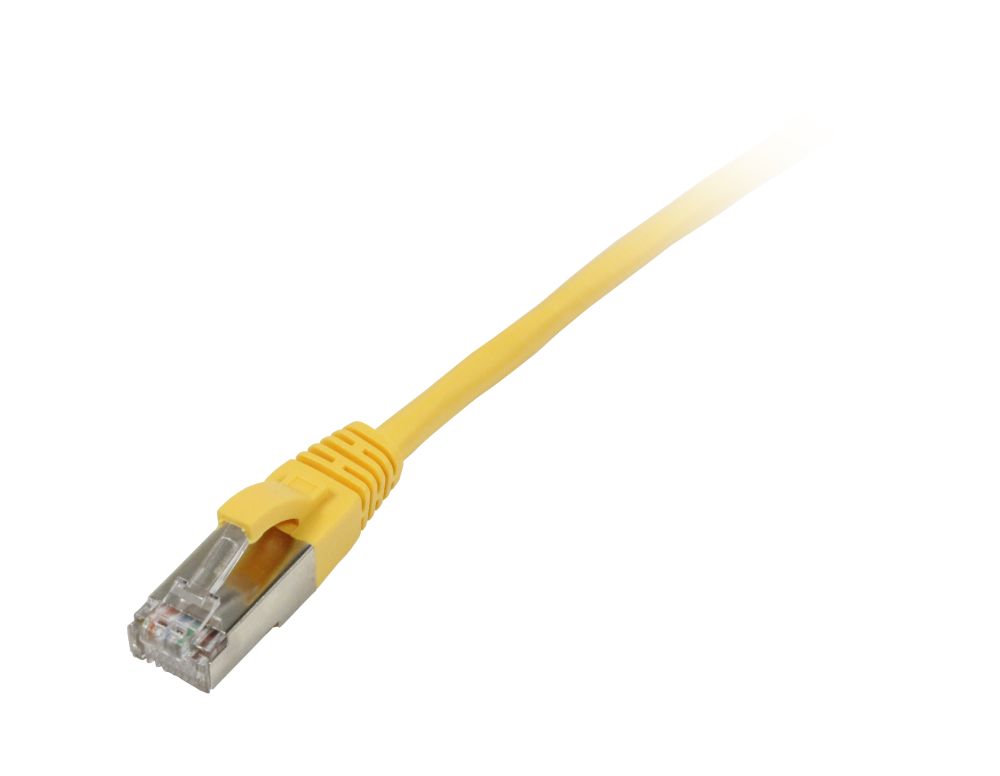Patchkabel RJ45, CAT5e 100Mhz, 0.25m gelb, S-FTP(SF/UTP), Synergy 21,