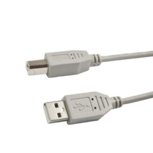 Kabel USB, A(St) => B(St), 5,0m, USB2.0, grau, Synergy 21,