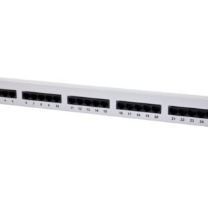 Patch Panel 25xTP, CAT3, ISDN, 19", Lichtgrau Synergy 21,