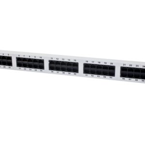 Patch Panel 50xTP, CAT3, ISDN, 19", Lichtgrau Synergy 21,