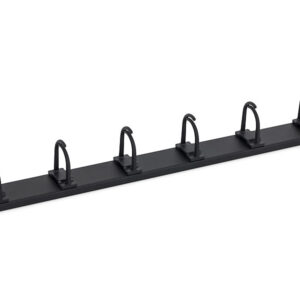 Triton 19"zbh. Kabelführungsplatte mit 6 Bügeln, 1HE, Lichtgrau, Rangierpanel, t=53mm,