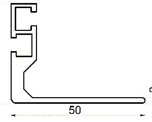 Vertiv(Knürr) Schrank kzub/Smaract,L-Schiene,T 560,L=528mm, Paarweise,