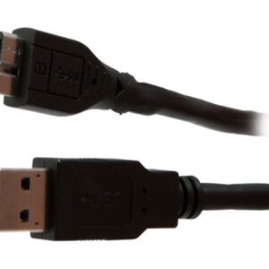 Kabel USB, A(St) => MicroB(St), 3.0m, USB3.0, schwarz, Synergy 21,