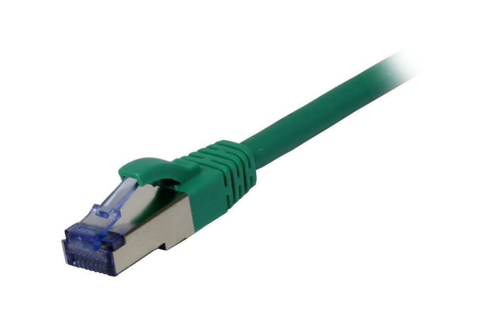 Patchkabel RJ45, CAT6A 500Mhz, 30m, grün, S-STP(S/FTP), AWG26, LSZH, Synergy 21