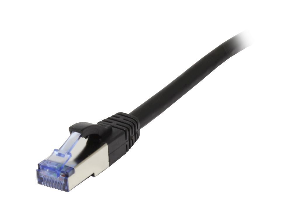 Patchkabel RJ45, CAT6A 500Mhz, 25m, schwarz, S-STP(S/FTP), AWG26, LSZH, Synergy 21