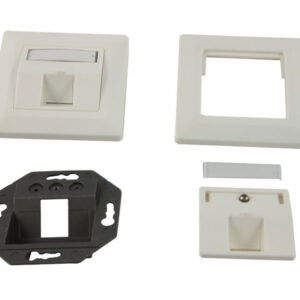 Keystone, Modulträger, UP Dosen für 1xTP-Modul, Reinweiss, Synergy 21,