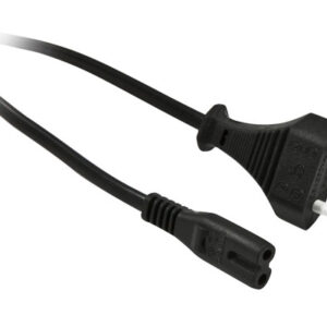 Netzkabel 230V Euro-Stecker/Euro8(C7)-Buchse, 1,8m, Black, Synergy 21, 250V/2.5A,