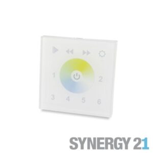 Synergy 21 LED Serie EOS 03 DMX512 dual white (CCT) Wandtaster schwarz