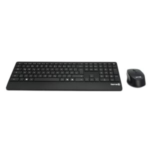 TERRA Desktop 4000 Wireless AES [DE] USB black Copilot Tastatur+Maus, QWERTZ, 105 Tasten,